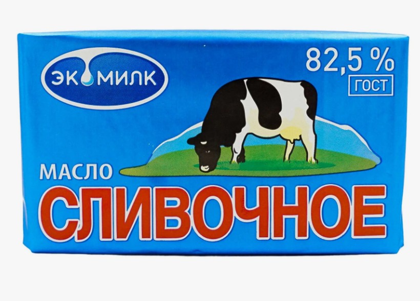 Масло сливочное 82,5% 450 г, Экомилк