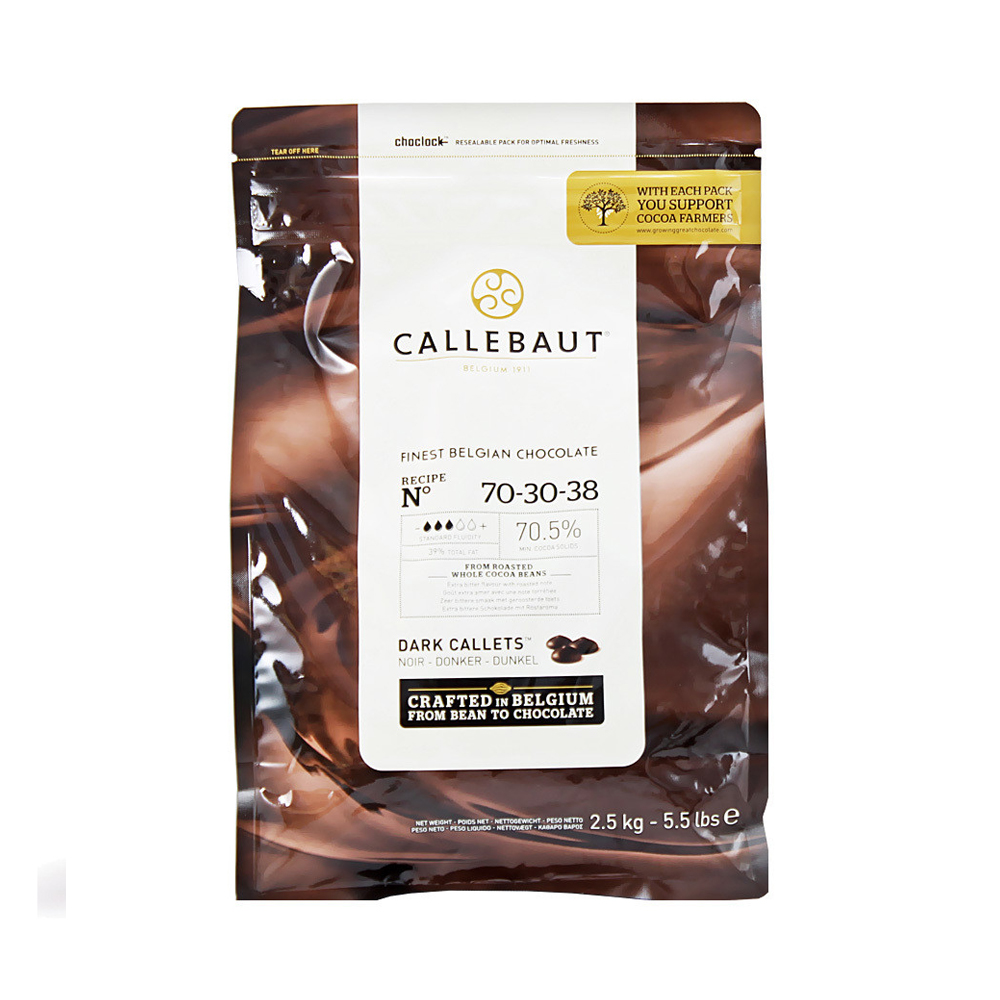 Шоколад Callebaut горький 70% 70-30-38-RT-U71 Упаковка (2,5кг)